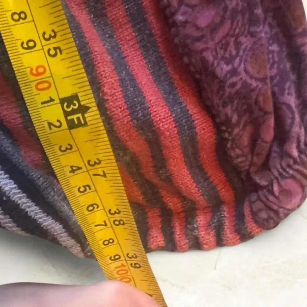 Kathmandu Imports Cotton Patchwork Drawstring Multicolor Harem Pants - Picture 8 of 9